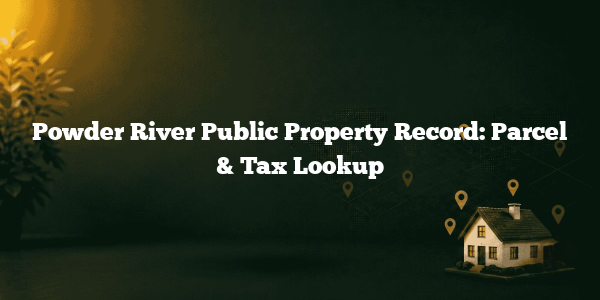 Powder River Public Property Record: Parcel & Tax Lookup
