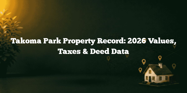 Takoma Park Property Record: 2026 Values, Taxes & Deed Data